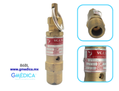 Valvula de Seguridad Alivio 1/2" tipo Silbato / Argolla