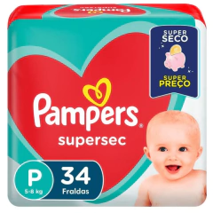 Fralda Infantil Pampers Supersec™ Tamanho P