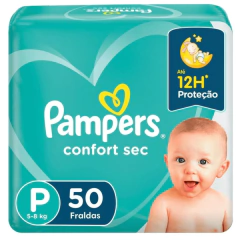 Fralda Infantil Pampers Confort Sec™ tamanho P
