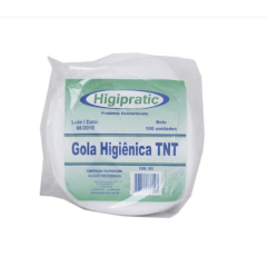 Gola Higiênica TNT Descartável com 100 Unidades - Higipratic