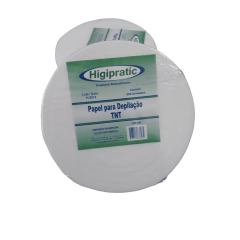 Papel para Depilação TNT Descartável - Rolo com 100 Unidades - Higipratic