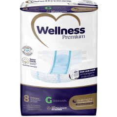 Fralda Geriátrica Tradicional Wellness Premium, tamanho G