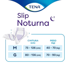 Fralda Geriátrica Tena Slip Noturna com 16 unidades 