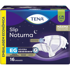 Tena Slip Noturna com 16 unidades - Fralda Geriátrica Tradicional - Bela Idade - Fraldas Geriátricas e Artigos para Idosos