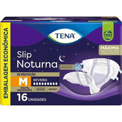 Fralda Geriátrica Tena Slip Noturna com 16 unidades tamanho m