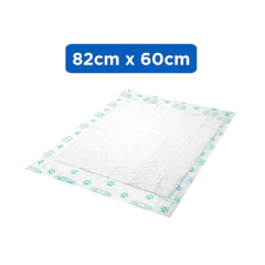 Pacote de tapetes higiênicos Blue Premium para cães com 30 unidades, tamanho 82x60 cm, embalagem azul e vermelha


