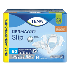 fralda geriátrica Tena Dermacare Slip pacote com 16 unidades tamanho eg