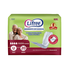 refil Absorvente Para Fralda-Calça Lifree - Pacote com 20 unidades