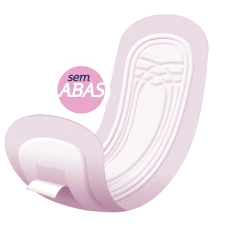 Absorvente noturno Soft Night sem abas em tom lilás claro, com design anatômico e superfície acolchoada