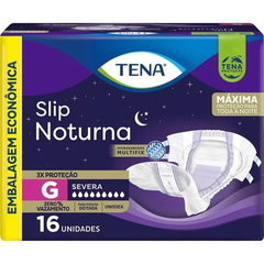 Fralda Geriátrica Tena Slip Noturna com 16 unidades tamanho g