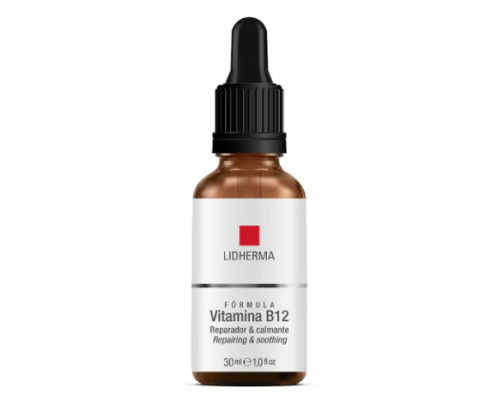 ACTIVO CONCENTRADO VITAMINA B12 de Lidherma, tratamiento facial reparador y calmante