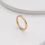 Anel Dourado Fio Minimalista em Aço Inoxidável