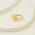 Anel Dourado Circulo Minimalista em Aço Inoxidável