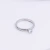 Anel Solitário Zircônia Branca em Aço Inoxidável - loja online