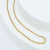 Colar Dourado Brilhos em Aço Inoxidável na internet