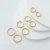 Brinco Dourado Argolinha Click em Aço Inoxidável