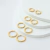 Brinco Dourado Argolinha Click em Aço Inoxidável - comprar online