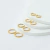 Imagem do Brinco Dourado Argolinha Click em Aço Inoxidável