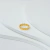 Anel Dourado Bolinha Minimalista em Aço Inoxidável