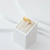 Anel Dourado Bolinha Minimalista em Aço Inoxidável na internet