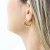 Brinco Dourado Argolinha Click em Aço Inoxidável - ELA UP - Acessórios em aço inoxidável