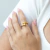 Imagem do Anel Dourado Prego em Aço Inoxidável