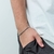 Pulseira Masculina Cubana Em Aço inoxidável Prata