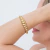 Bracelete Dourado Big Rope em Aço Inoxidável