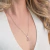 Colar Gota Zircônia em Aço Inoxidável
