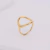 Anel Dourado Oval Big em Aço Inoxidável - comprar online