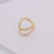 Imagem do Anel Dourado Oval Big em Aço Inoxidável