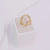 Anel Dourado Oval Big em Aço Inoxidável - ELA UP - Acessórios em aço inoxidável