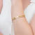 Imagem do Bracelete Dourado Duplo Multi Circulos em Aço Inoxidável