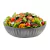 20 un Tigela Saladeira Melamina Redonda Plissé cinza 22cm - comprar online