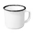 5UN CANECA ESMALTADA ROÇA BRANCA RÚSTICO 300ML na internet