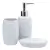 KIT BANHEIRO 3 PÇS PORCELANA PREMIUM BARROCO LAVABO