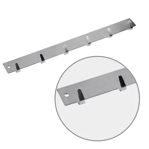 Gancho Inox Multiuso Cabide Fixação Adesivo ou Parafuso