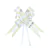 Laço fácil p/ presente 47cm - Branco c/ dourado 100un - comprar online