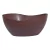 4un Tigela saladeira bowl oval 1,9lt marrom escuro - comprar online