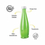 GARRAFA DE VIDRO ACQUA C/ TAMPA INOX ÁGUA SUCO VERDE na internet