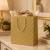 10un Sacola Presente Papel Dourado 23x18x10cm c/ alça luxo - comprar online