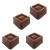 Forma Silicone Bombom Moldes finos Doce Chocolate quadrado - comprar online