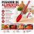 4un Pegador multiuso saladas massas pinça cozinha vermelho - comprar online