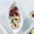 50un Travessa Folha Branca em melanina 25 cm prato buffet - comprar online