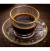 8un xicara com pires borda dourada café cha luxo na internet