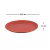 40 Prato Refeição Sustentável Redondo Durável 24cm Vermelho - GR GASTRONOMIA E DECORAÇÃO