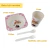 2 Kit papinha Prato Copo e talheres criança bebê - Rosa na internet