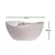 8un Tigela saladeira bowl oval 1,9lt bege - GR GASTRONOMIA E DECORAÇÃO