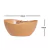 4un Tigela saladeira bowl oval 1,9lt marrom claro - GR GASTRONOMIA E DECORAÇÃO