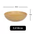 5un Saladeira redonda 2,4lt tigela bowl 25cm Marrom Claro - GR GASTRONOMIA E DECORAÇÃO
